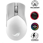 ASUS myš ROG GLADIUS III Wireless Aimpoint White (P711), RGB, Bluetooth, biela
