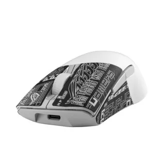 ASUS myš ROG KERIS WIRELESS AIMPOINT WHITE (P709), RGB, Bluetooth, biela