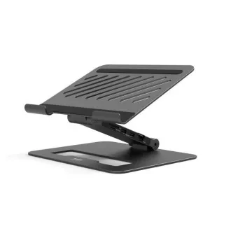 PORT dokovacia stanica s nataviteľným stojanom na notebook až pre 7 periférií cez USB-C, čierna