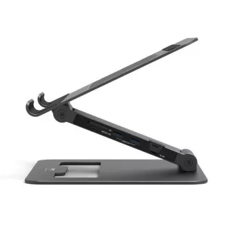 PORT dokovacia stanica s nataviteľným stojanom na notebook až pre 7 periférií cez USB-C, čierna