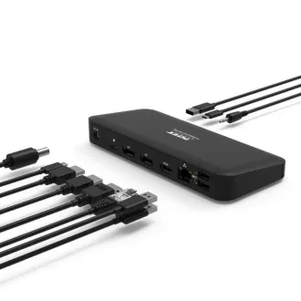 PORT dokovacia stanica až pre 9 periférií cez USB-C, čierna
