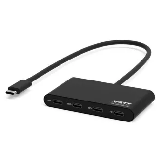 PORT húb USB-C s portami 3x USB-C 3.1 + 1x USB-C 100 W PD