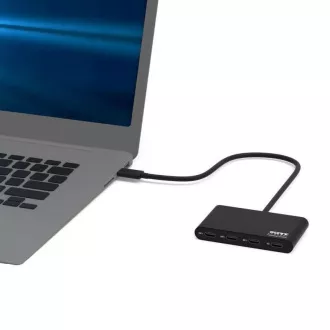 PORT húb USB-C s portami 3x USB-C 3.1 + 1x USB-C 100 W PD