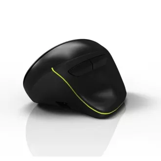 PORT vertikálna bezdrôtová ergonomická myš, BT, 2, 4 GHz, USB-A/C, pre pravákov, čierna