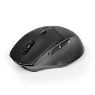 PORT dobíjacia myš s duálnym bezdrôtovým pripojením, BT, 2, 4 GHz, USB-A/C, čierna