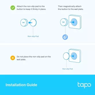 TP-Link Tapo S200D inteligentné tlačidlo s montážnym rámčekom