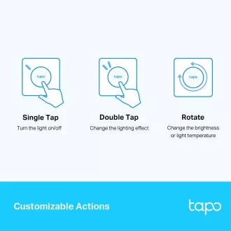 TP-Link Tapo S200D inteligentné tlačidlo s montážnym rámčekom