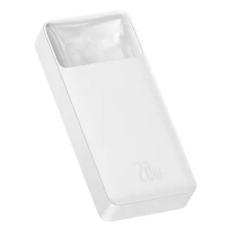 Baseus Bipow powerbanka s digitálnym displejom 20000mAh 20W biela Baseus Bipow powerbanka s digitálnym displejom 20000mAh 20W biela