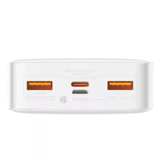 Baseus Bipow powerbanka s digitálnym displejom 20000mAh 20W biela Baseus Bipow powerbanka s digitálnym displejom 20000mAh 20W biela