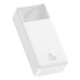 Baseus Bipow powerbanka s digitálnym displejom 30000mAh 20W biela Baseus Bipow powerbanka s digitálnym displejom 30000mAh 20W biela