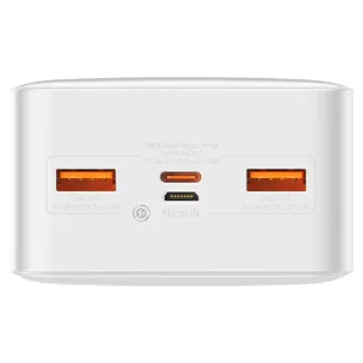 Baseus Bipow powerbanka s digitálnym displejom 30000mAh 20W biela Baseus Bipow powerbanka s digitálnym displejom 30000mAh 20W biela