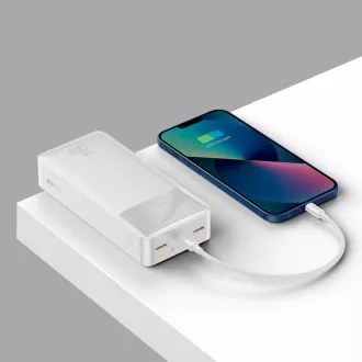 Baseus Bipow powerbanka s digitálnym displejom 30000mAh 20W biela Baseus Bipow powerbanka s digitálnym displejom 30000mAh 20W biela