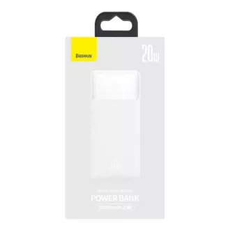 Baseus Bipow powerbanka s digitálnym displejom 30000mAh 20W biela Baseus Bipow powerbanka s digitálnym displejom 30000mAh 20W biela