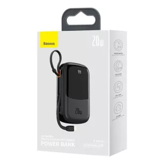 Baseus Qpow Pre Digital Display Fast Charge Power Bank 20000mAh 20W iP Black Baseus Qpow Pre Digital Display Fast Charge Power Bank 20000mAh 20W iP Black