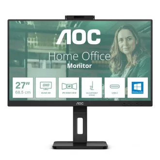 AOC MT IPS LCD WLED 27" Q27P3CW - IPS panel, 2560x1440, 350cd, 2x HDMI, DP, USB-C, 4x USB 3.2, repro, pivot, webcam