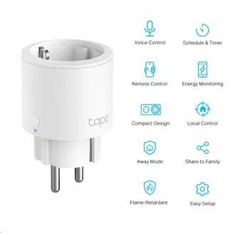 TP-Link Tapo P115(1-pack)(EU) múdra WiFi mini zásuvka (3680W, 16A, 2, 4 GHz, BT)