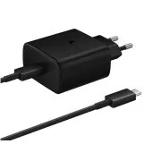 Samsung cestovná nabíjačka EP-T4510XBE, Fast Charging 45W, USB-C + dátový kábel USB-C, čierna