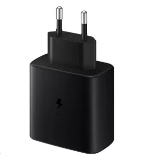 Samsung cestovná nabíjačka EP-T4510XBE, Fast Charging 45W, USB-C + dátový kábel USB-C, čierna