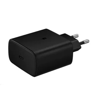 Samsung cestovná nabíjačka EP-T4510XBE, Fast Charging 45W, USB-C + dátový kábel USB-C, čierna