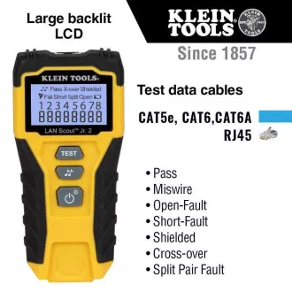 KLEIN TOOLS - LAN Scout ® Junior 2 Cable Tester KLEIN TOOLS - LAN Scout ® Junior 2 Cable Tester