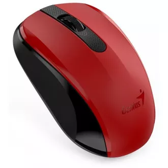 GENIUS myš NX-8008S/ 1200 dpi/ bezdrôtová/ tichá/ BlueEye senzor/ červená