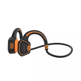 EVOLVEO bezdrôtové slúchadlá BoneSwim MP3 16GB, na lícne kosti, oranžová