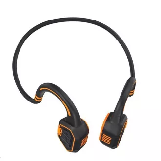 EVOLVEO bezdrôtové slúchadlá BoneSwim MP3 16GB, na lícne kosti, oranžová