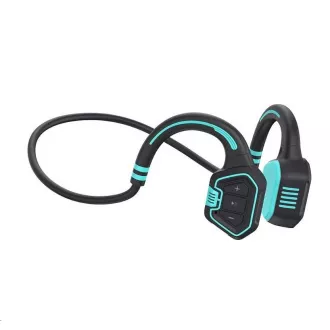 EVOLVEO bezdrôtové slúchadlá BoneSwim MP3 16GB, na lícne kosti, modrá