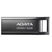 ADATA Flash Disk 32GB UR340, USB 3.2 Dash Drive, kov lesklá čierna