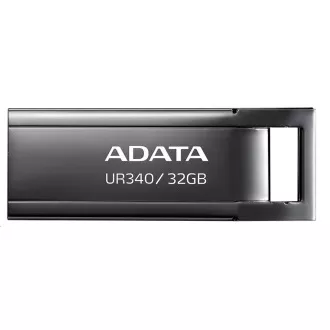 ADATA Flash Disk 32GB UR340, USB 3.2 Dash Drive, kov lesklá čierna