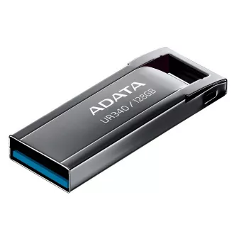 ADATA Flash Disk 128GB UR340, USB 3.2 Dash Drive, kov lesklá čierna