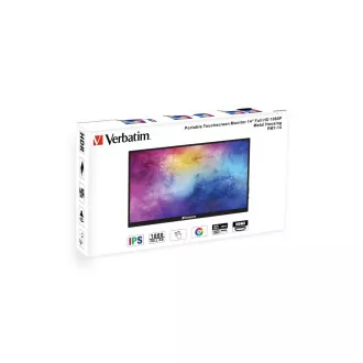 Verbatim PMT-14 Portable Touchscreen Monitor 14" Full HD 1080p Metal Housing Verbatim PMT-14 Portable Touchscreen Monitor 14" Full HD 1080p Metal Housing