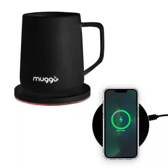 Muggo QI inteligentný vyhrievaný hrnček - čierny