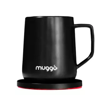Muggo QI inteligentný vyhrievaný hrnček - čierny