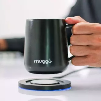 Muggo QI inteligentný vyhrievaný hrnček - čierny