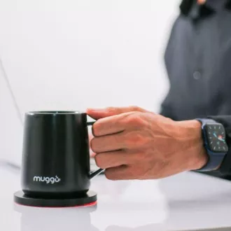 Muggo QI inteligentný vyhrievaný hrnček - čierny
