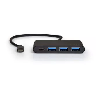 PORT USB-C HUB, 3x USB 3.0 + 1x USB-C, čierna PORT USB-C HUB, 3x USB 3.0 + 1x USB-C, čierna