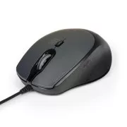 PORT optická myš SILENT, USB-A/USB-C, 3600 DPI, čierna