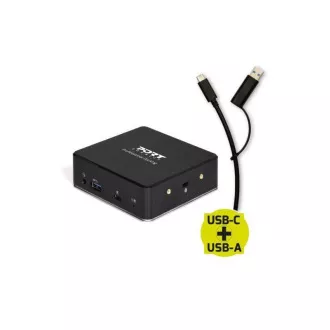PORT dokovacia stanica 8v1 USB-C, USB-A, dual video, HDMI, Ethernet, audio, USB 3.0
