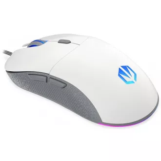 ENDORFY Herná myš GEM Plus Onyx White, USB, ARGB, biela