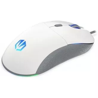 ENDORFY Herná myš GEM Plus Onyx White, USB, ARGB, biela