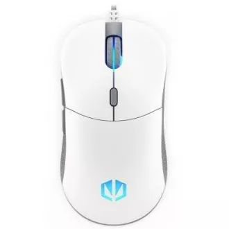 ENDORFY Herná myš GEM Plus Onyx White, USB, ARGB, biela