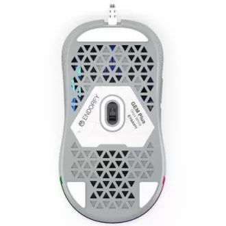 ENDORFY Herná myš GEM Plus Onyx White, USB, ARGB, biela