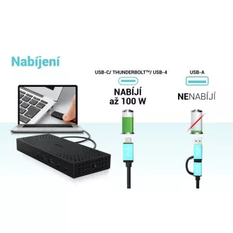 i-tec USB 3.0 / USB-C / Thunderbolt, 3x 4K Docking Station Gen 2 + PD 100W