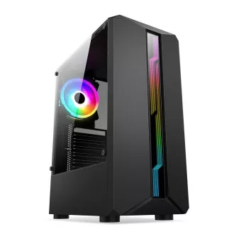 1stCOOL skriňa SHARK 1, middle tower, AU, USB 3.0, bez zdroja, RGB fan, priehľadná bočnica, čierna 1stCOOL skriňa SHARK 1, middle tower, AU, USB 3.0, bez zdroja, RGB fan, priehľadná bočnica, čierna