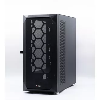 1stCOOL skriňa Wind Storm Black MiddleTower, AU, USB3.0, bez zdroja, čierna