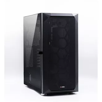 1stCOOL skriňa Wind Storm Black MiddleTower, AU, USB3.0, bez zdroja, čierna