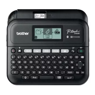 BROTHER tlačiareň štítkov PT-D460BTVP, 18mm pásky, USB, kufrík, veľký grafický displej