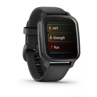 Garmin Venu Sq 2 Music, Slate / Black silicone band Garmin Venu Sq 2 Music, Slate / Black silicone band