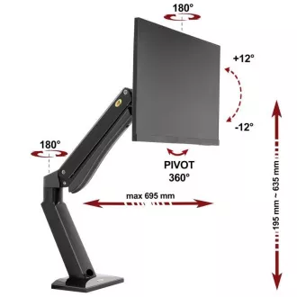 Držiak na monitor alebo Tv NB NB45B